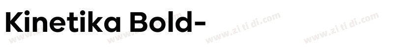 Kinetika Bold字体转换